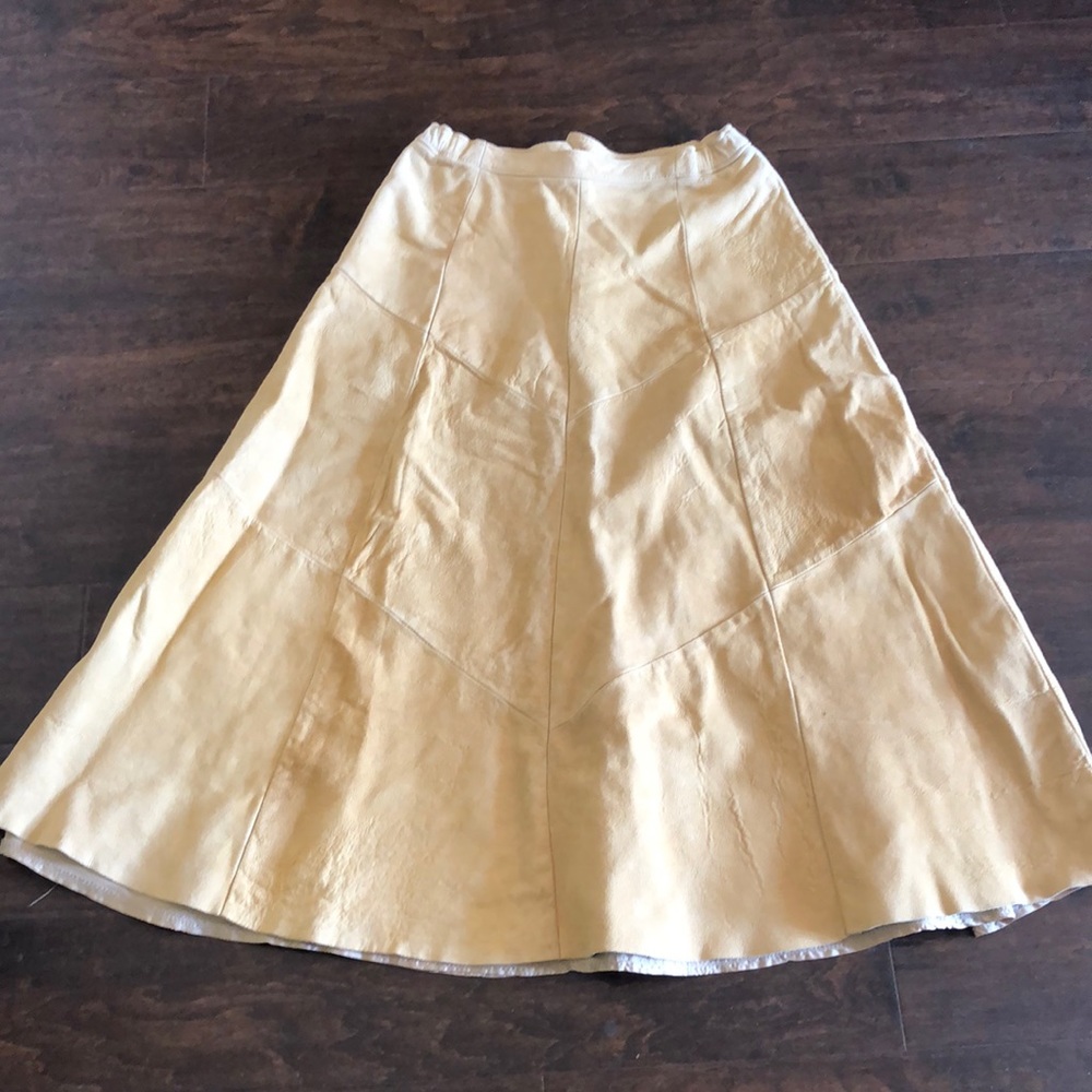 Vintage suede skirt